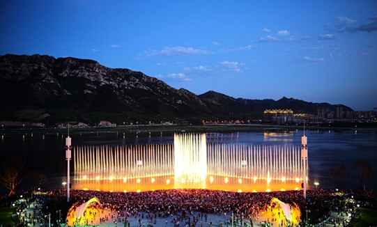 遼寧朝陽(yáng)大凌河音樂(lè )噴泉